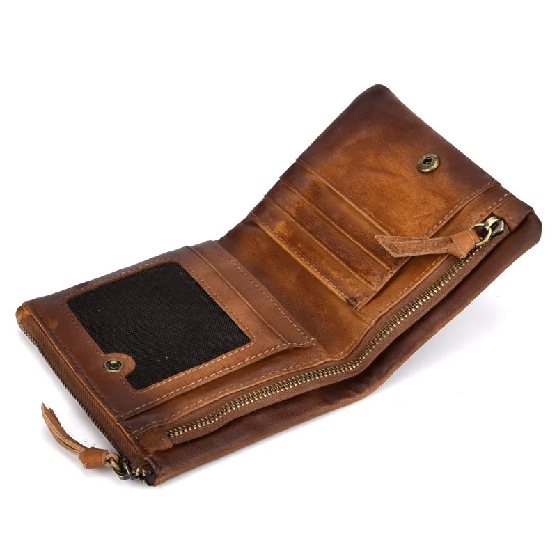 Luxury Crocodile-Pattern Leather Wallet