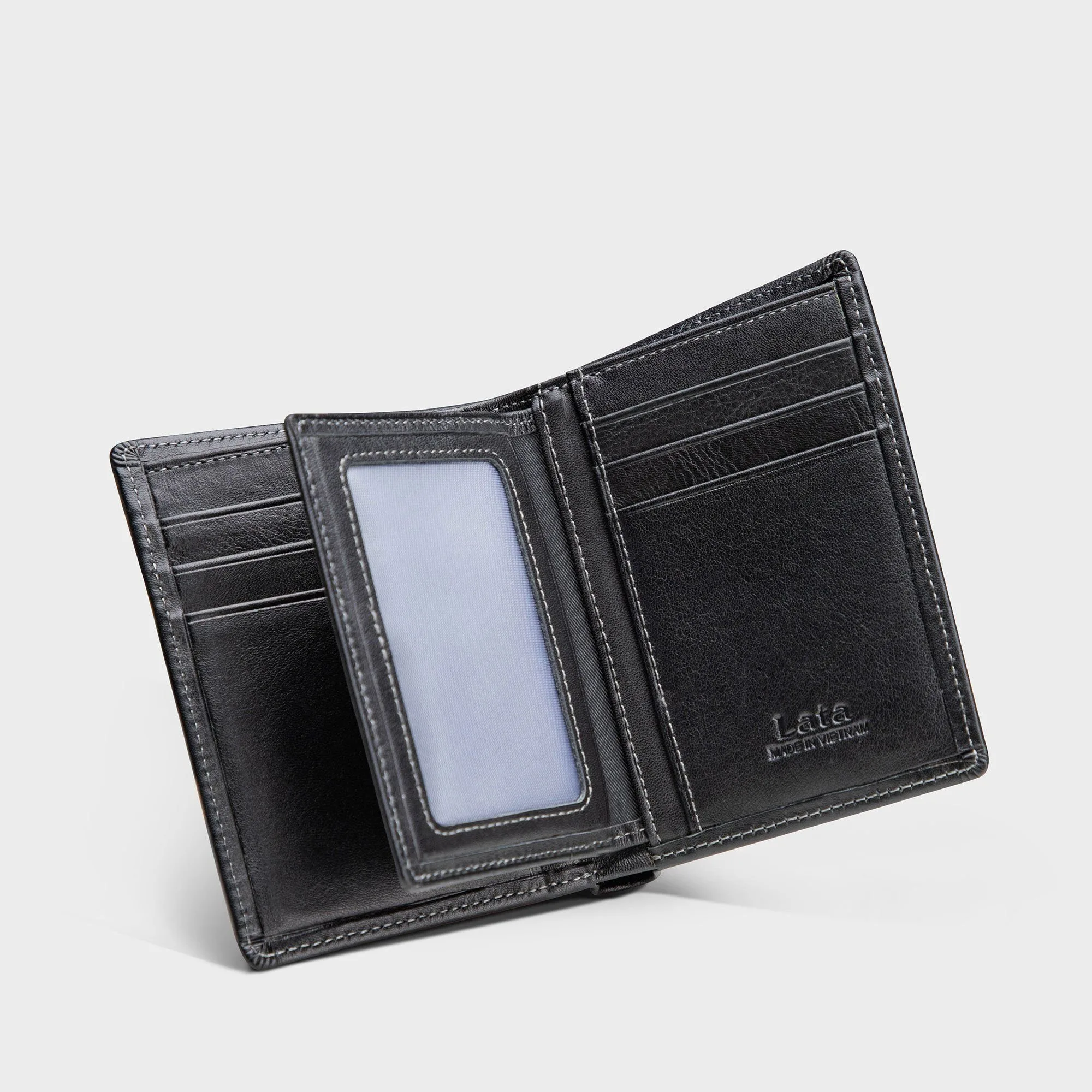 Vintage Leather Trifold Wallet